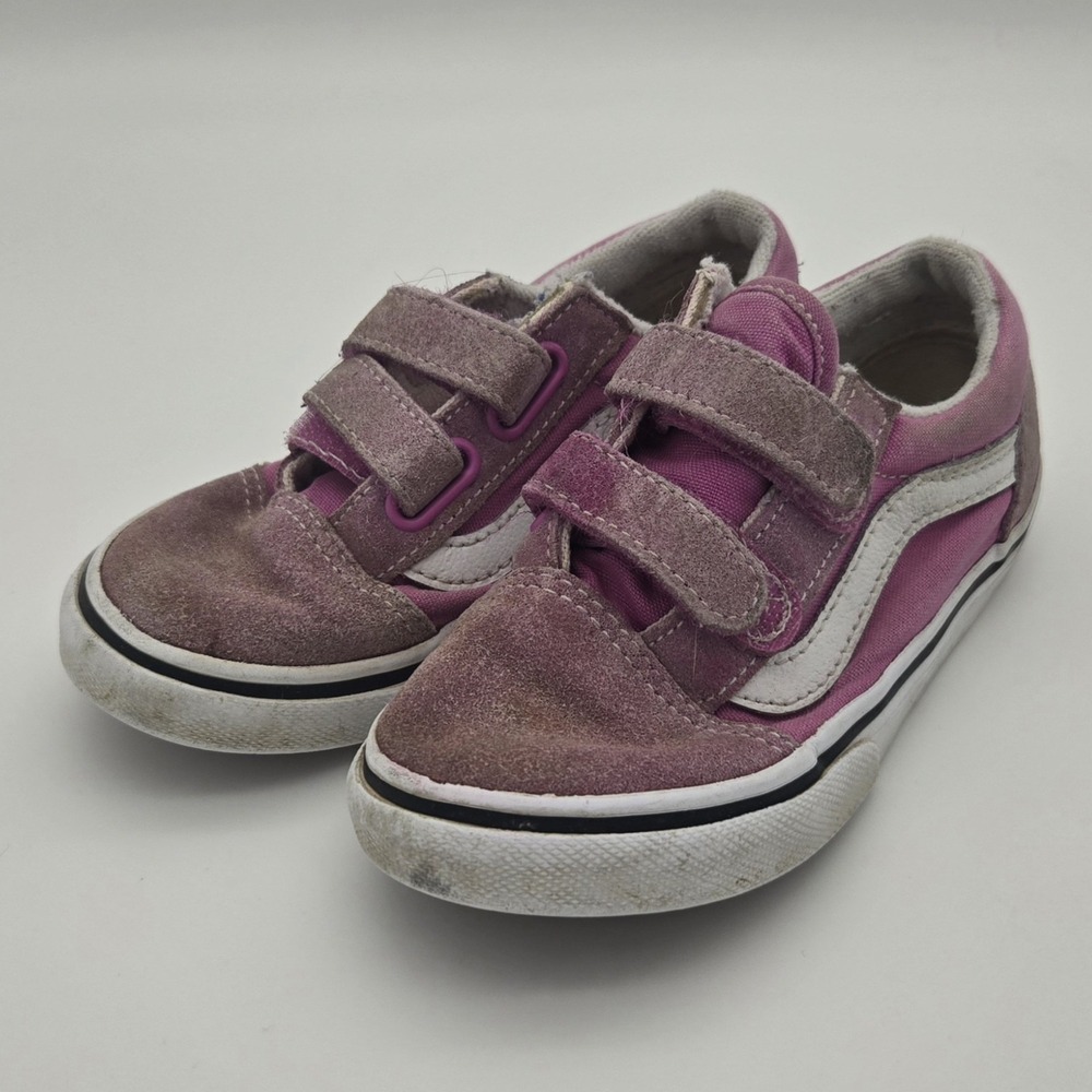 Vans Sneakers Toddler Girls Pink With Straps Size 9.5